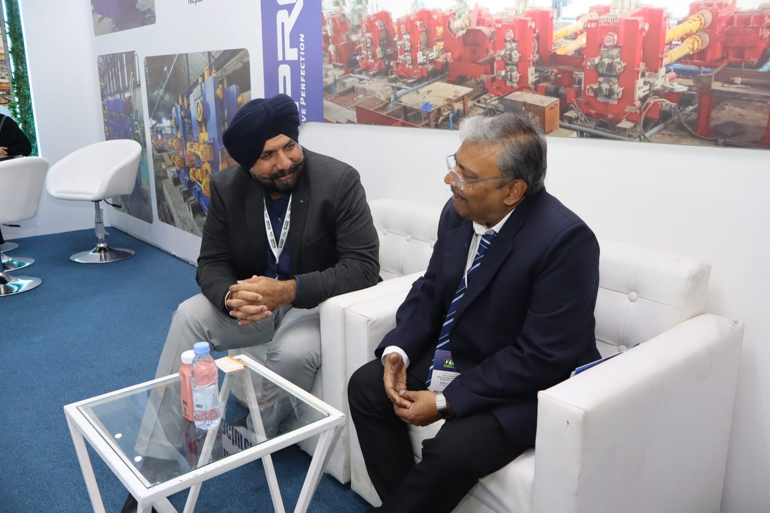 Avtar Singh Manku GPRM executive director in consultation at international steel industry event